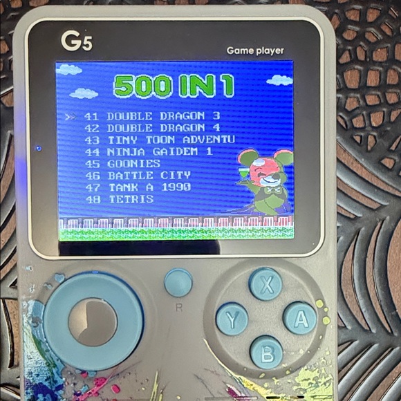 Handheld Game Console - Blue and Yellow